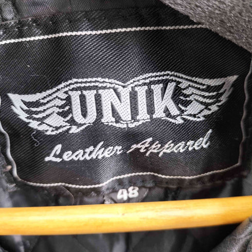 UNIK 裏地キルティングレザーダブルライダースジャケット メンズ JPN:48