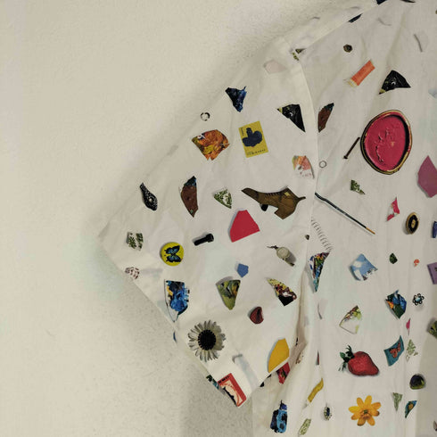 ピーエスポールスミス PS Paul Smith 総柄プリント 半袖シャツ レディース 46L