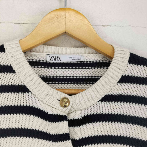 ザラ ZARA ゴールドボタンニットカーディガン レディース import:S