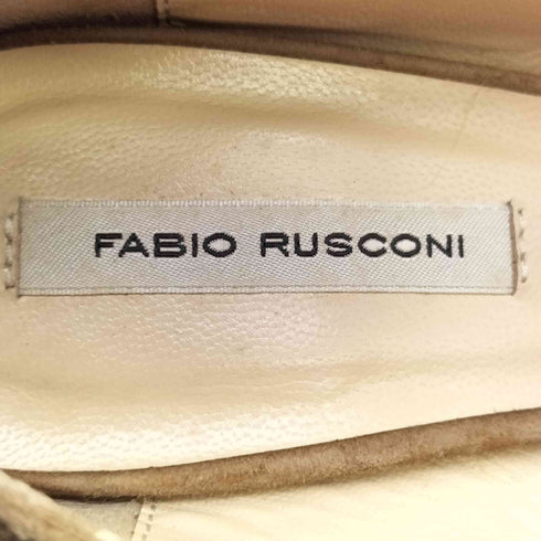 ファビオルスコーニ FABIO RUSCONI イタリア製 ポインテッドトゥ ファー パンプス レディース 36