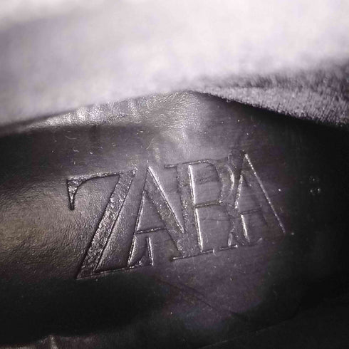 ザラ ZARA エナメルショートブーツ チャンキーヒールブーツ レディース EUR:36