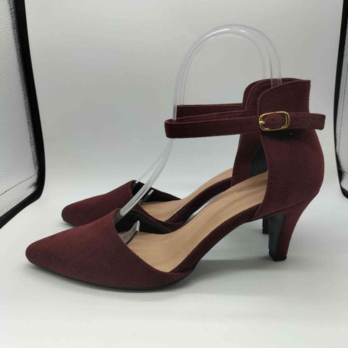 ラウナレア Launa lea ポインテッドトゥ スウェード パンプス レディース JPN:23.5