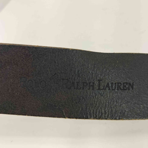 ポロラルフローレン POLO RALPH LAUREN ブラスバックルレザーベルト メンズ 70