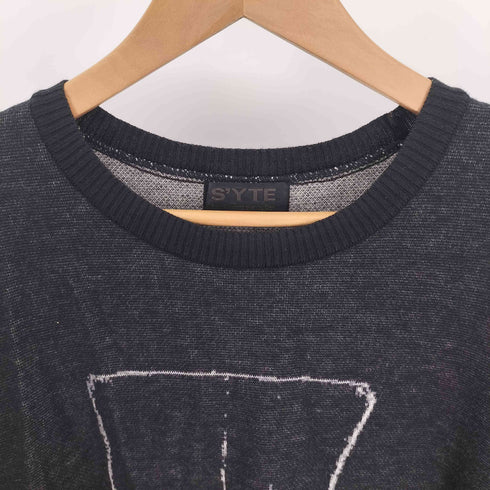 サイトバイヨウジヤマモト syte by Yohji Yamamoto 18AW Skull hat Knit ウール アクリル ニット メンズ JPN:3