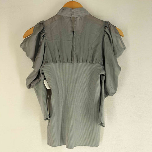 スナイデル snidel 21aw シアーパフスリーブニットトップス レディース ONE SIZE