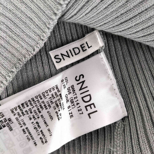 スナイデル snidel 21aw シアーパフスリーブニットトップス レディース ONE SIZE