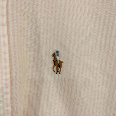 ポロバイラルフローレン Polo by RALPH LAUREN ポニー刺繍 BDストライプシャツ レディース 160