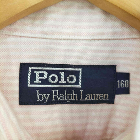 ポロバイラルフローレン Polo by RALPH LAUREN ポニー刺繍 BDストライプシャツ レディース 160