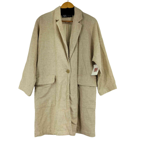 ザラ ZARA ラスティックコート レーヨン レディース US XS