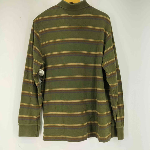 ティンバーランド Timberland L/S ボーダーポロシャツ ワンポイトロゴ メンズ JPN:L