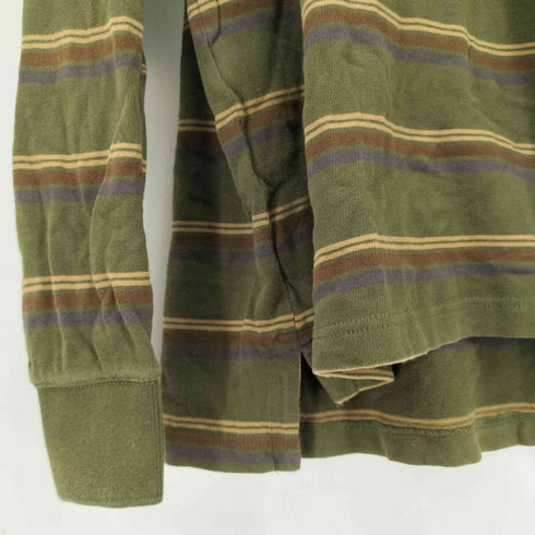 ティンバーランド Timberland L/S ボーダーポロシャツ ワンポイトロゴ メンズ JPN:L