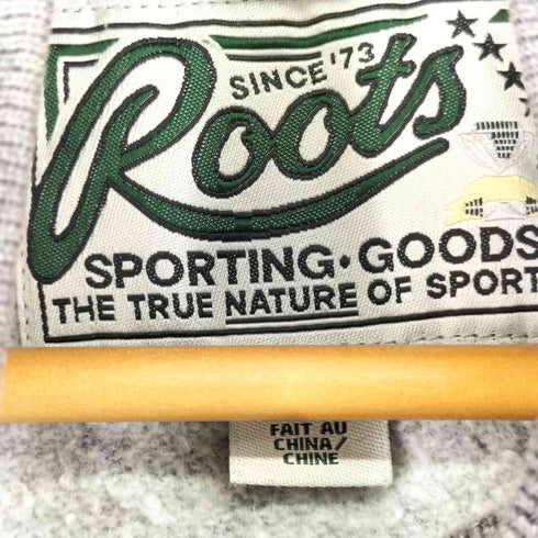 ルーツ Roots ダブルジップワンポイントジャケット スウェット地 メンズ JPN:L