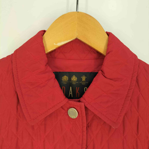 ダックスロンドン DAKS LONDON QUILTED JACKET 裏地チェック キルティングジャケット レディース UK:8