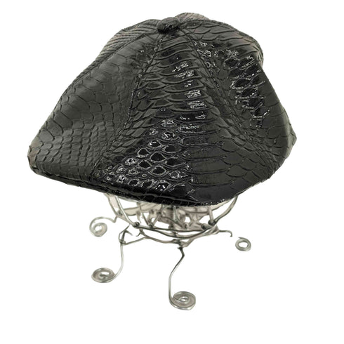 カンゴール KANGOL KAWI JAMELE パイソン型押し フェイクレザー ハンチング帽 メンズ FREE