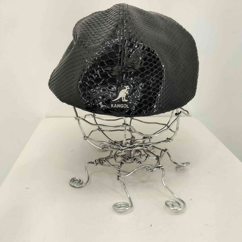 カンゴール KANGOL KAWI JAMELE パイソン型押し フェイクレザー ハンチング帽 メンズ FREE