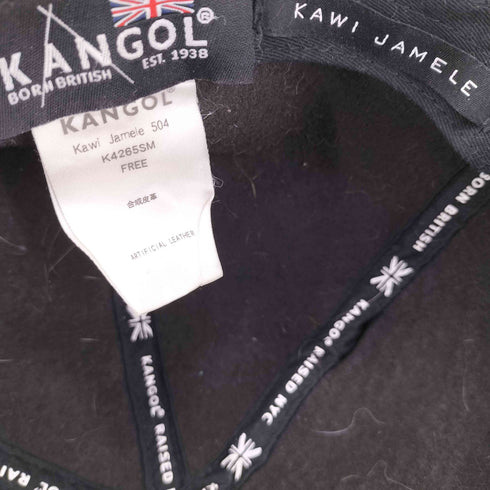 カンゴール KANGOL KAWI JAMELE パイソン型押し フェイクレザー ハンチング帽 メンズ FREE