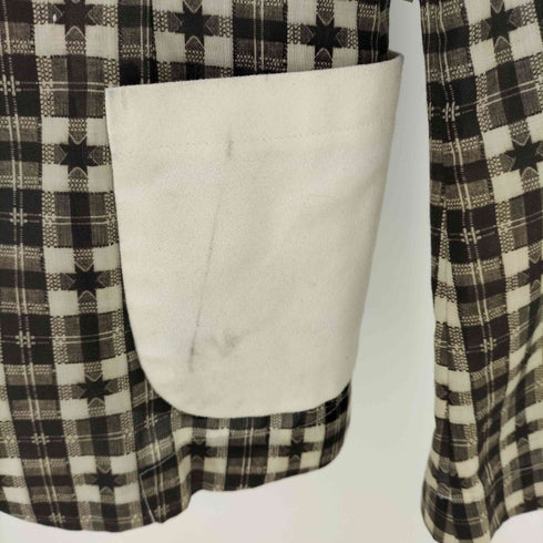 ローブドシャンブルコムデギャルソン robe de chambre COMME des GARCONS AD1999 雪柄 ジャケット 90S レディース