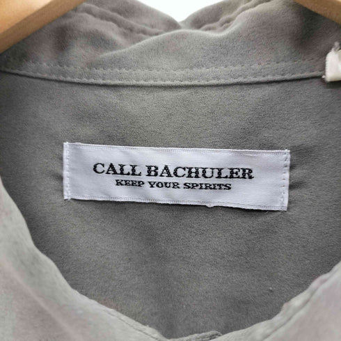 90-00S CALL BACHULER フェイクスエード ポリエステル S/S シャツ メンズ