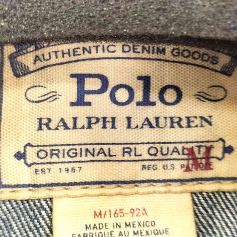 ポロラルフローレン POLO RALPH LAUREN 90S パッチワーク デニムジャケット メンズ JPN:M