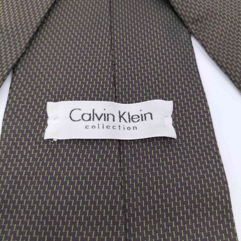 カルバンクライン CALVIN KLEIN 総柄 総シルク ネクタイ メンズ