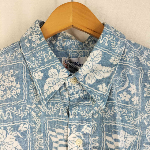 レインスプーナー Reyn Spooner 90s 水着タグ 総柄 レギュラーカラー アロハシャツ メンズ import:L