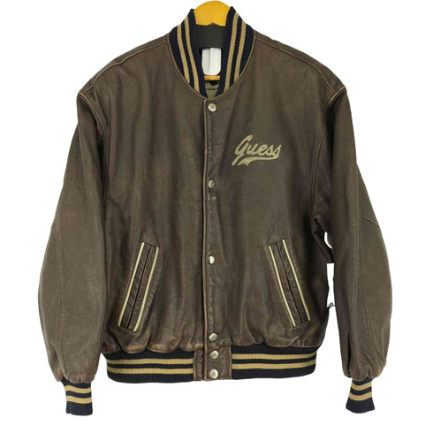 ゲス GUESS 90S オールレザースタジャン メンズ JPN:M