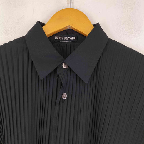 イッセイミヤケ ISSEY MIYAKE 00S プリーツ L/S シャツ メンズ