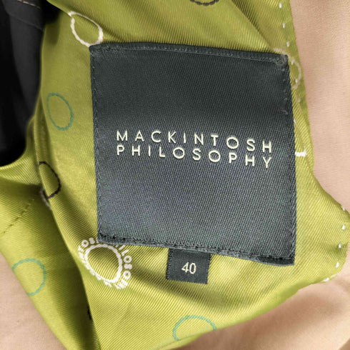 マッキントッシュフィロソフィー MACKINTOSH PHILOSOPHY チンフラップ ポケットデザイン ショートコート メンズ US:40
