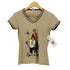 nautilus USA製 Rok-n-Roll VネックTシャツ レディース import:M