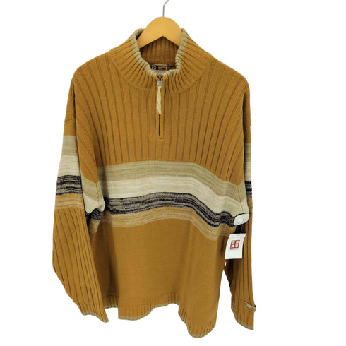 サウスポール SOUTHPOLE 90S アクリル ハーフジップアップ ニット メンズ import:XL