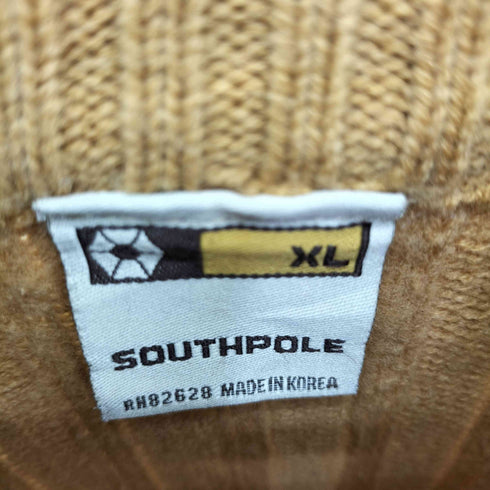 サウスポール SOUTHPOLE 90S アクリル ハーフジップアップ ニット メンズ import:XL