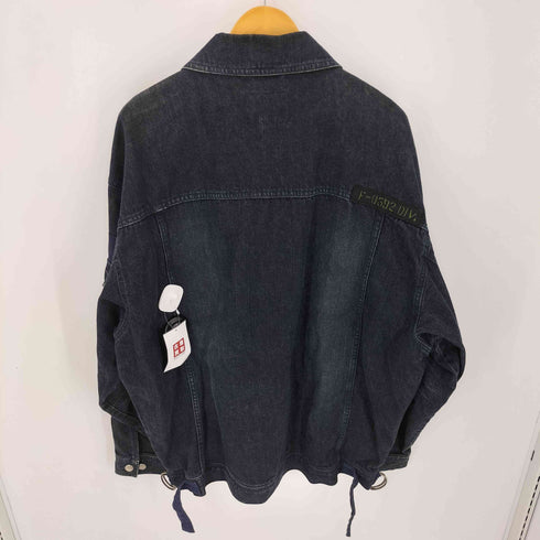 フブ FUBU 90S ギミックデザイン ジップアップデニムジャケット メンズ import:XL