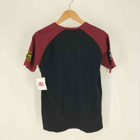 バンソン VANSON ロゴ 刺繍 ワッペン 星条旗 ラグランスリーブ Tシャツ メンズ 3