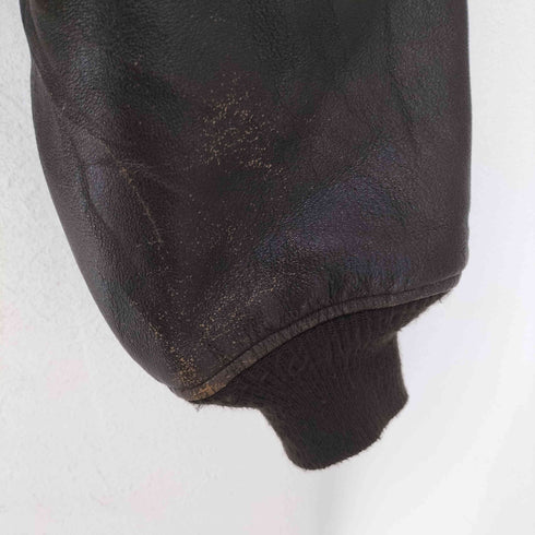 COCKPIT Cockpit USA Top Gun Navy G-1 Leather Jacket メンズ 3XL