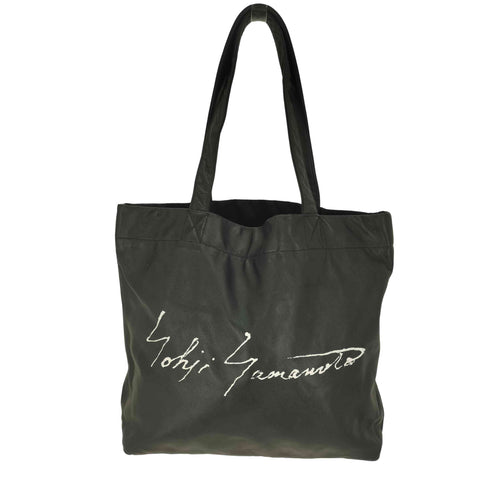 ディスコードヨウジヤマモト discord Yohji Yamamoto Signature TOTE L シグネチャー トート レザー バッグ メンズ L
