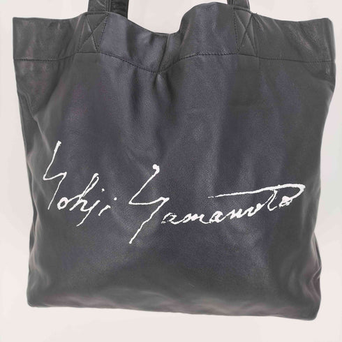 ディスコードヨウジヤマモト discord Yohji Yamamoto Signature TOTE L シグネチャー トート レザー バッグ メンズ L