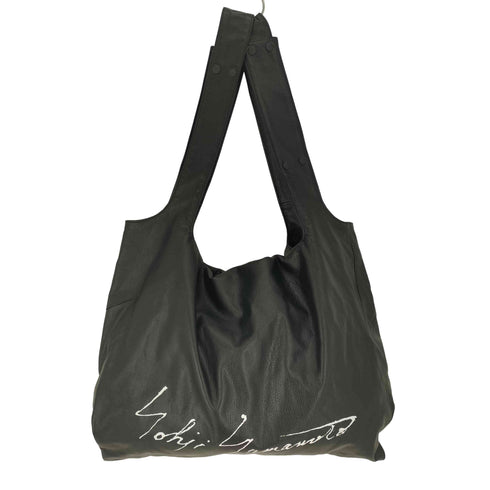 ディスコードヨウジヤマモト discord Yohji Yamamoto 23AW INFINITE (Signature) インフィニット シグネチャー レザー ショルダーバッグ メンズ