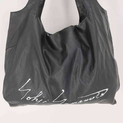 ディスコードヨウジヤマモト discord Yohji Yamamoto 23AW INFINITE (Signature) インフィニット シグネチャー レザー ショルダーバッグ メンズ
