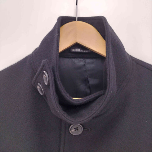 ヨウジヤマモトプールオム Yohji Yamamoto POUR HOMME 24AW AIRY MOSSER STAND COLLAR COAT メンズ JPN:1