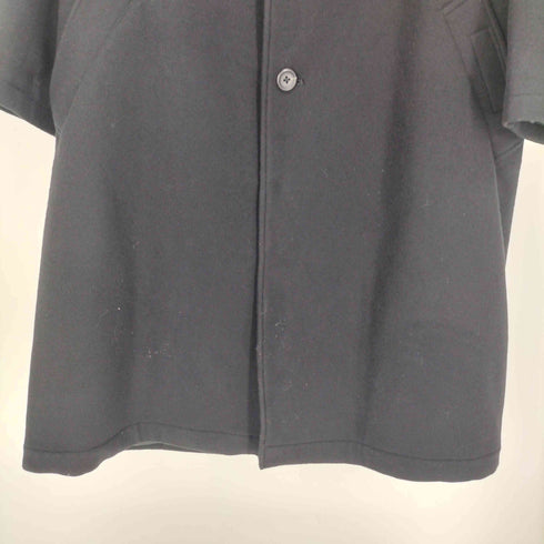 ヨウジヤマモトプールオム Yohji Yamamoto POUR HOMME 24AW AIRY MOSSER STAND COLLAR COAT メンズ JPN:1