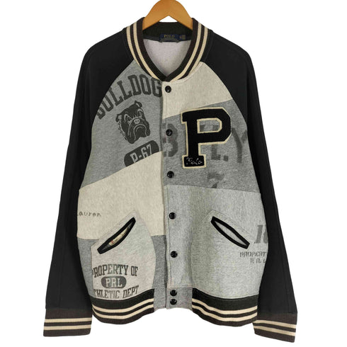 ポロラルフローレン POLO RALPH LAUREN 50周年モデル パッチワークスタジアムジャンパー スタジャン メンズ import:XL