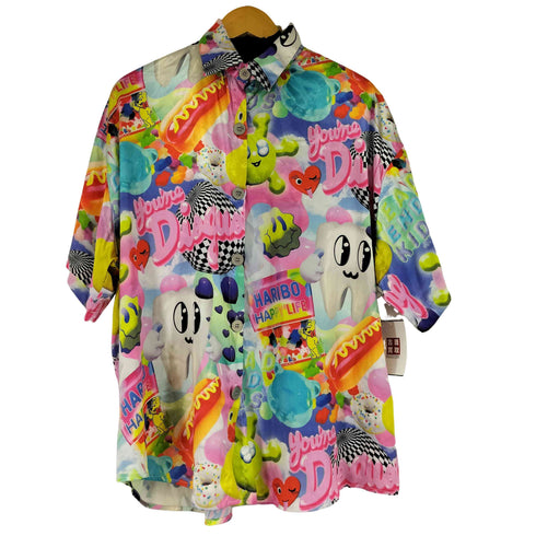 DeadEndKids グラフィック総柄シャツ 光沢 メンズ JPN:M