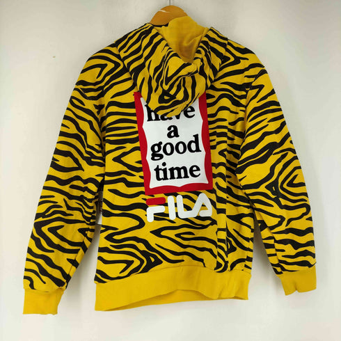 フィラ FILA 総柄フーデットパーカー コラボ タイガー レディース