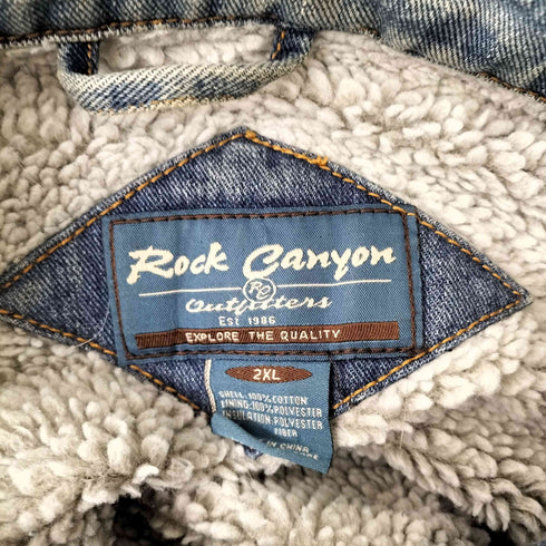 Rock Canyon 裏地ボアデニムジャケット メンズ 2XL