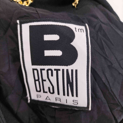 BESTINI PARIS フロント刺繍デザインハーフコート レディース