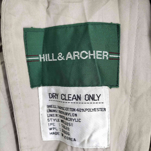 HILL&ARCHER ライナー付ステンカラーコート メンズ 44R