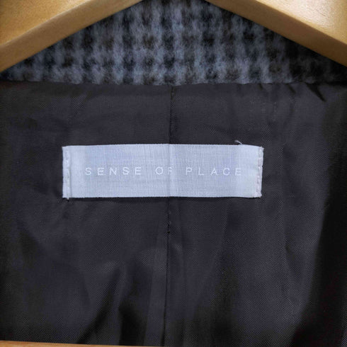 センスオブプレイス SENSE OF PLACE ウールライク2WAYステンカラーロングコート レディース ONE SIZE