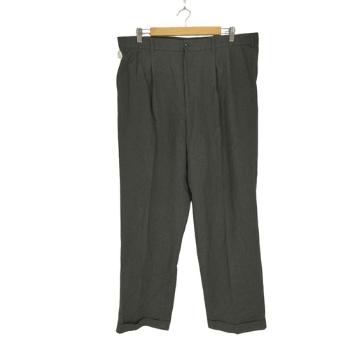 ヴァンヒューゼン VAN HEUSEN ポリエステル2タックスラックスパンツ メンズ 38/32