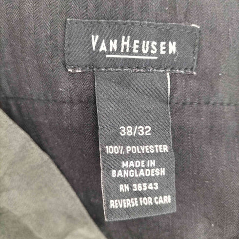ヴァンヒューゼン VAN HEUSEN ポリエステル2タックスラックスパンツ メンズ 38/32