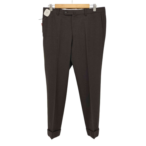 ユニバーサルランゲージ UNIVERSAL LANGUAGE Vitale Barberis Canonico センタープレス ウールスラックス メンズ LL